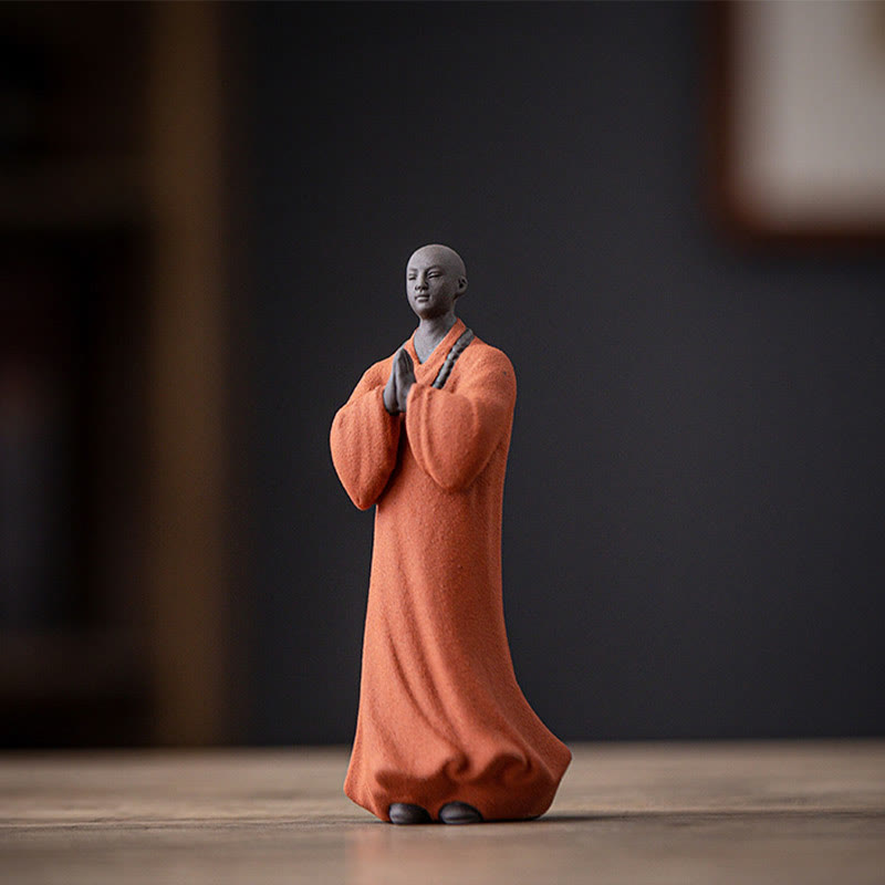 5 x 5 x 13 cm meditierende Buddha-Statue aus Keramik für Gelassenheit