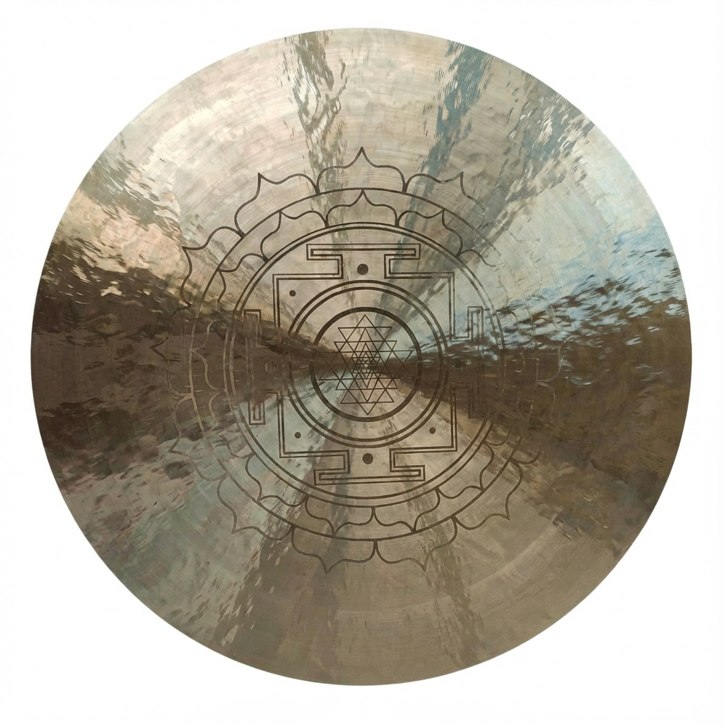 6 bis 52 Zoll Sri Yantra Windgong zur Meditation