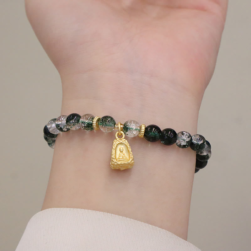 6,5 mm grünes Phantom Confidence Spirituelles Armband