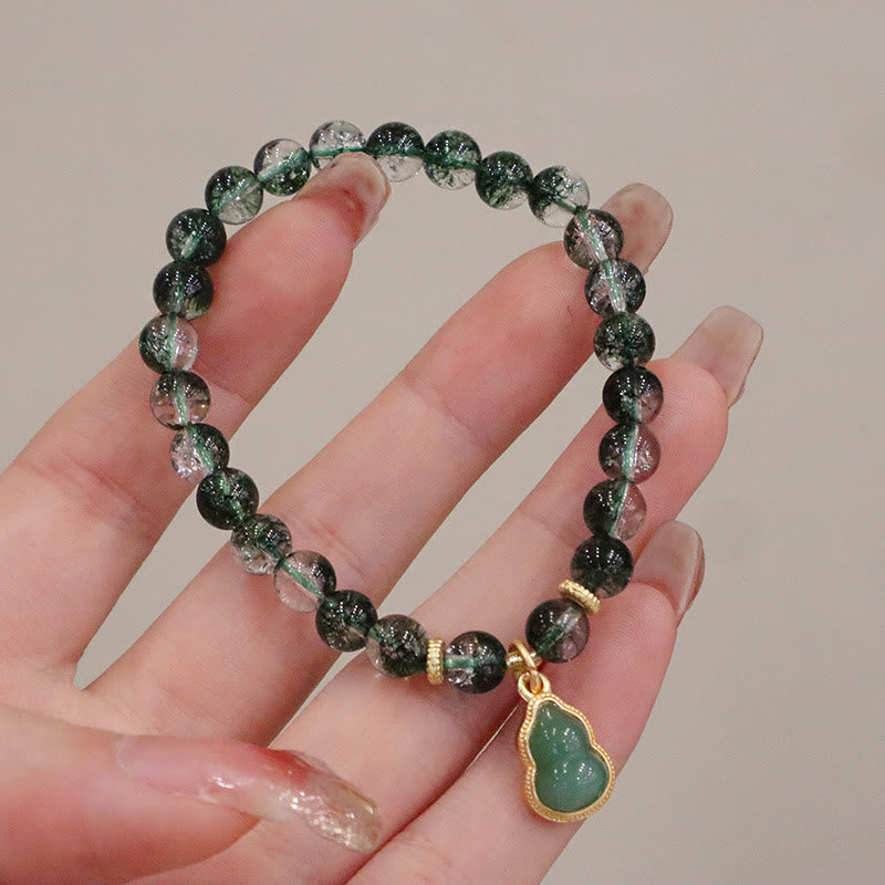 6,5 mm grünes Phantom Confidence Spirituelles Armband