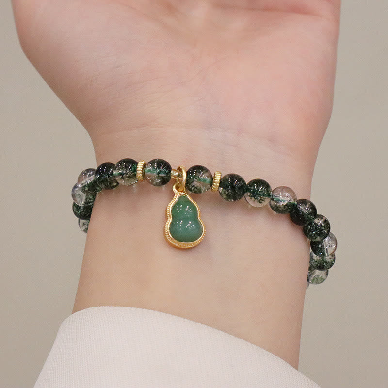 6,5 mm grünes Phantom Confidence Spirituelles Armband