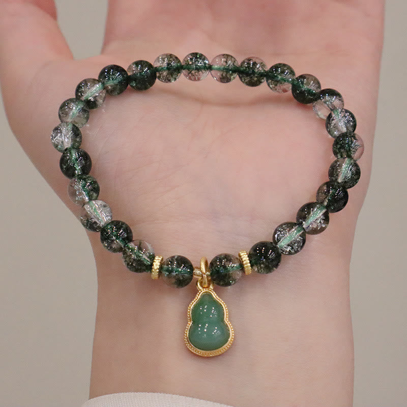 6,5 mm grünes Phantom Confidence Spirituelles Armband