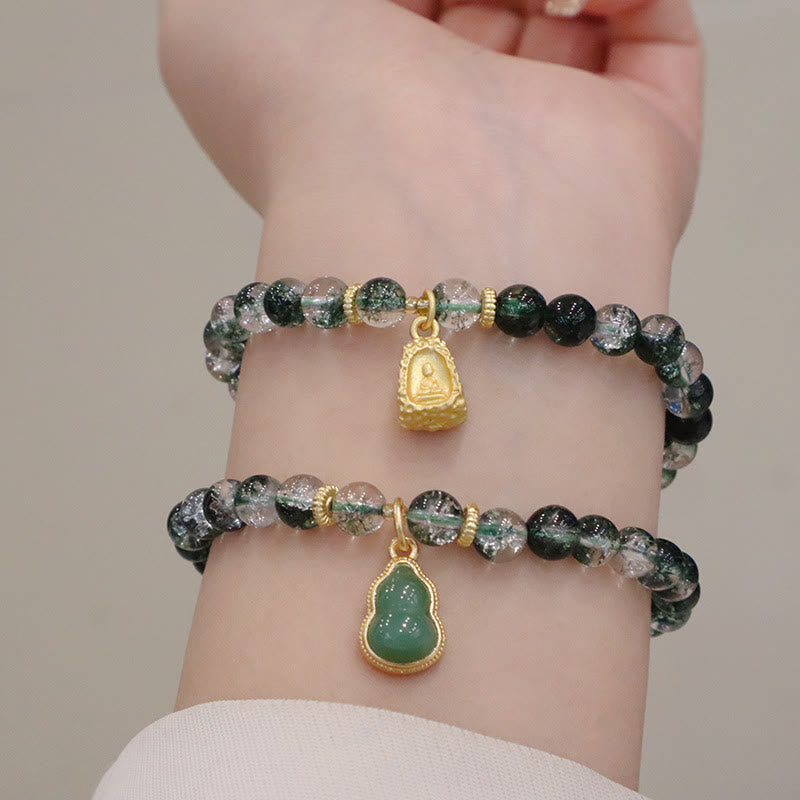 6,5 mm grünes Phantom Confidence Spirituelles Armband