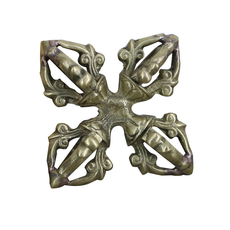 6,7 cm Kupfer Doppel Dorje Vajra spirituelles Kraftritual