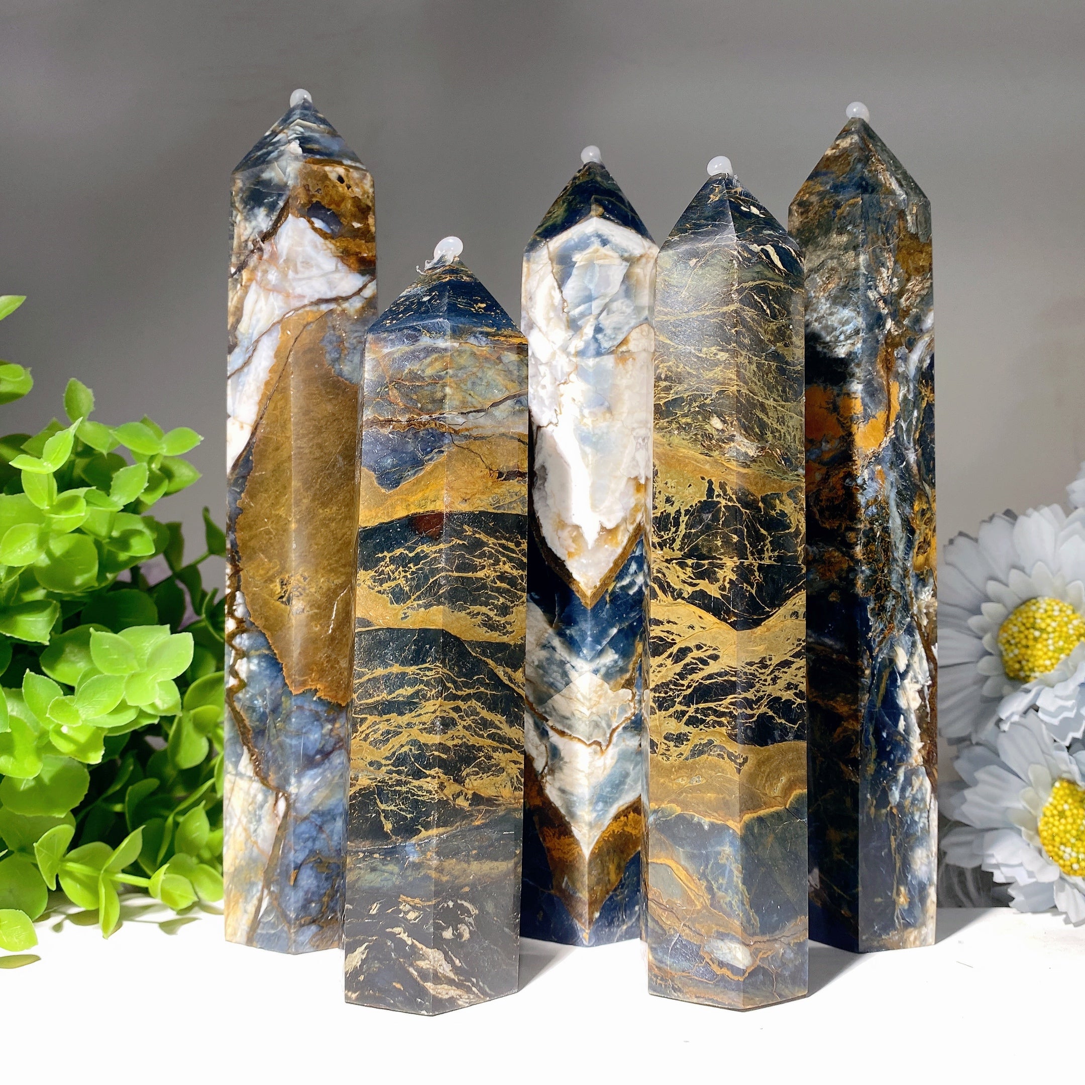 6-9 Zoll Petersite-Kristallturm für Heilung und Energie