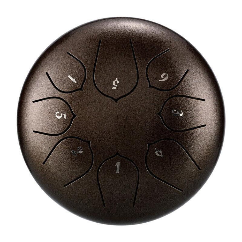 6’’ Carbon Steel Tongue Drum 8-Tone C Key - Compact Music Maker - 6 Inches/8 Notes (C Major)