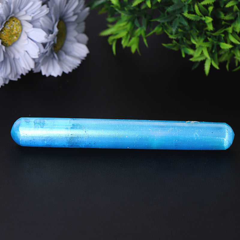 6-Inch Aura Angel Selenite Crystal Wand for Healing