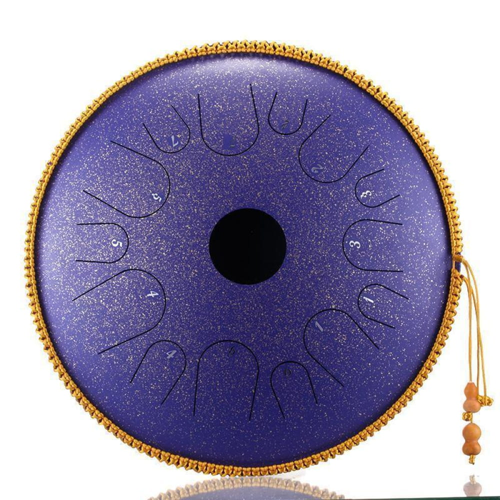 6-Inch Steel Tongue Drum 8 Notes for Beginners & Kids - 16 Inches / 14 Notes / PURPLE Musical