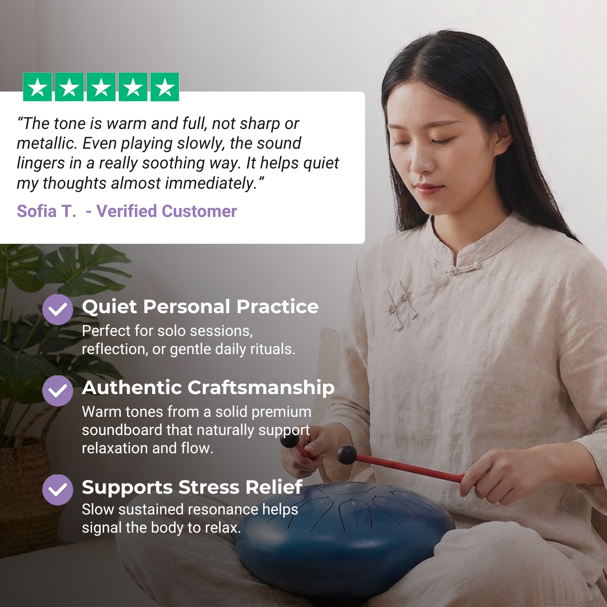 6-Zoll-Steel-Tongue-Trommel, 8 Töne für Anfänger und Kinder 