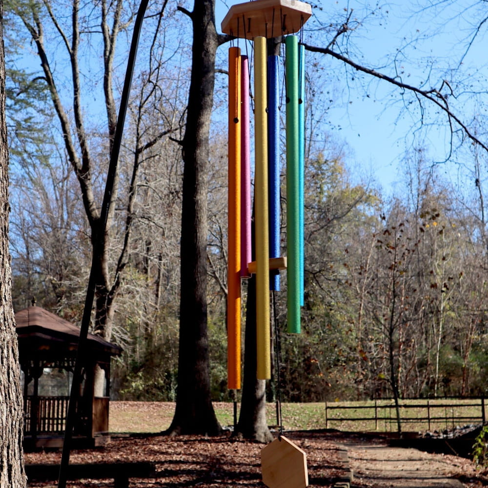 6-Tone Solfeggio Wind Chime Set - Adjustable Sound Scales - On sale