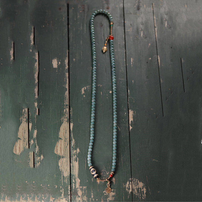 108 Perlen Bodhi Seed Mala Weisheitsarmband für Meditation