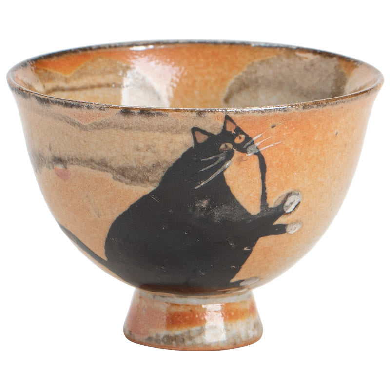 60 ml Keramik-Katzen-Teetasse für Zen-Dekor &amp; Meditation