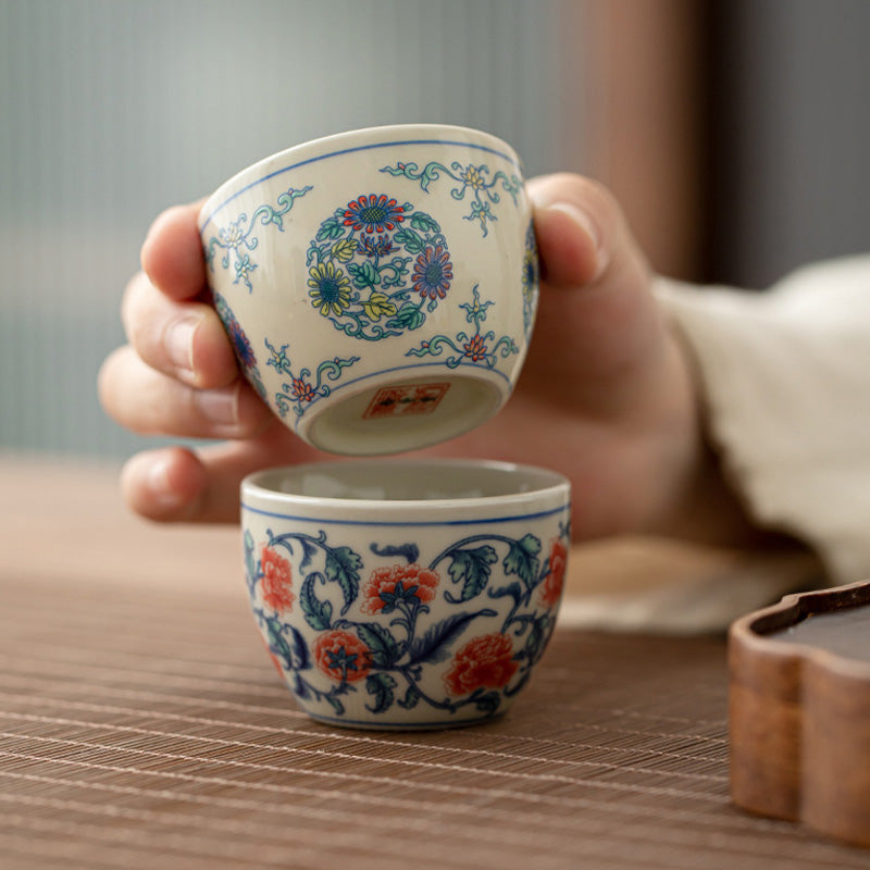 60 ml Koi-Fisch-Arowana-Keramik-Teetasse für Zen-Dekor
