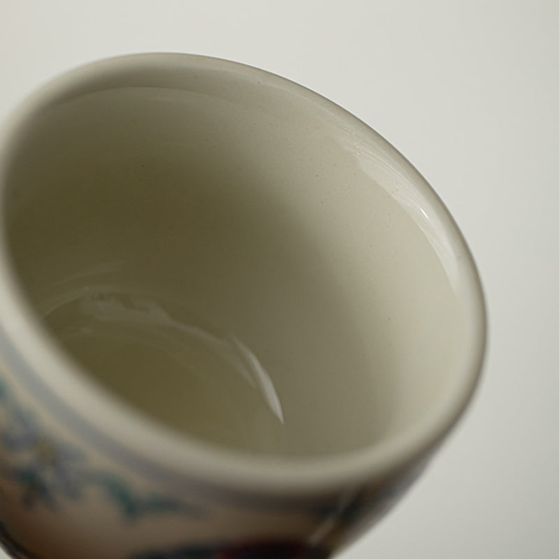 60 ml Koi-Fisch-Arowana-Keramik-Teetasse für Zen-Dekor