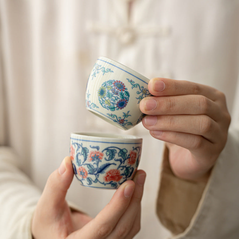 60 ml Koi-Fisch-Arowana-Keramik-Teetasse für Zen-Dekor