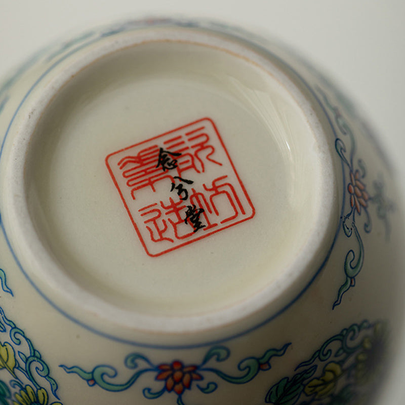 60 ml Koi-Fisch-Arowana-Keramik-Teetasse für Zen-Dekor