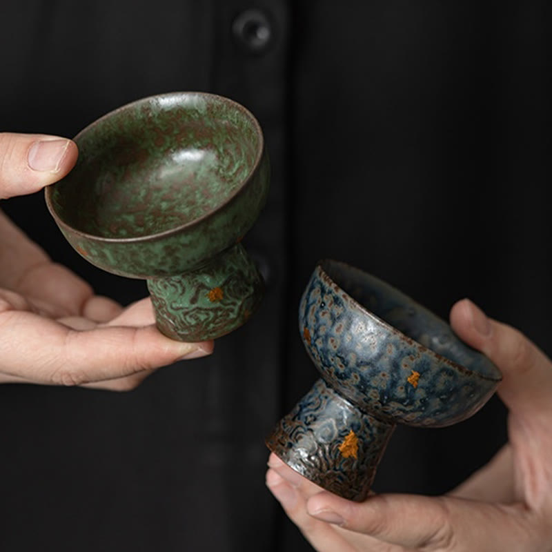 60 ml Vintage-Teetasse aus Keramik mit glückverheißenden Wolken für die Teezeremonie