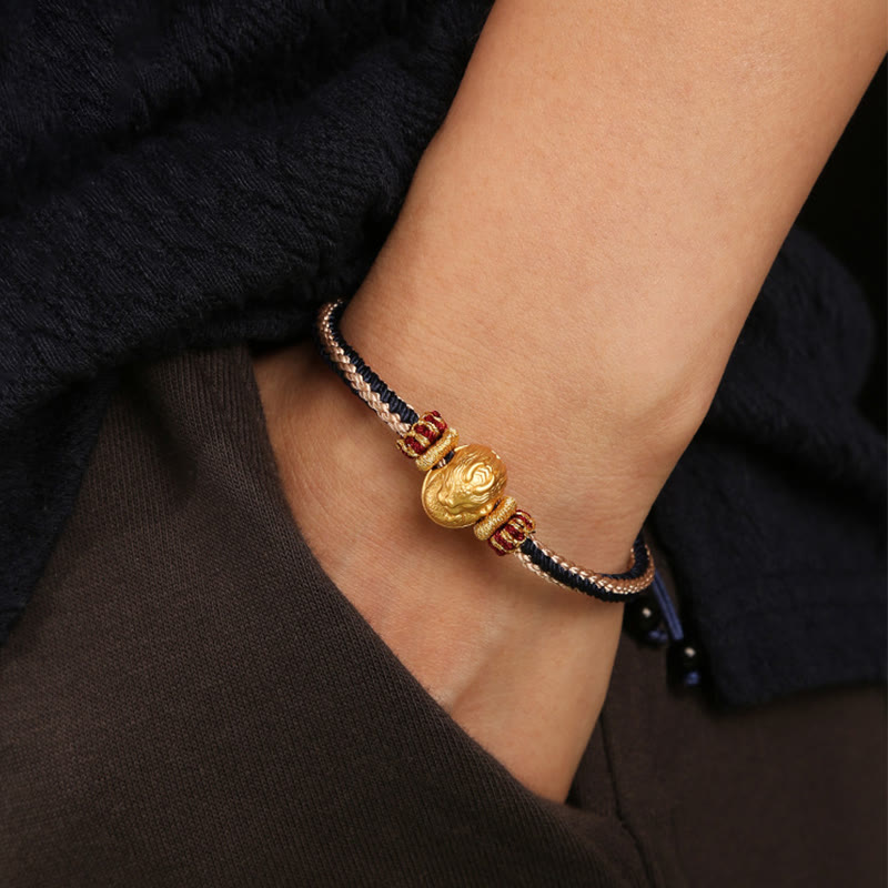 925 Sterling Silver Dragon Bracelet for Luck and Strength