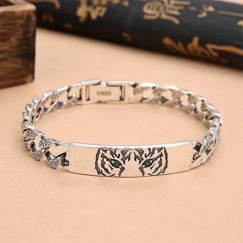 18cm Copper Tang Dynasty Flower Luck Chain Bracelet