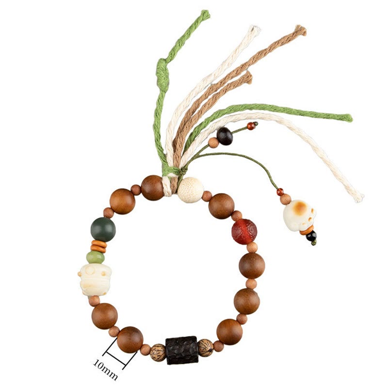Lightning Strike Wood Spiritual Protection Bracelet 10mm