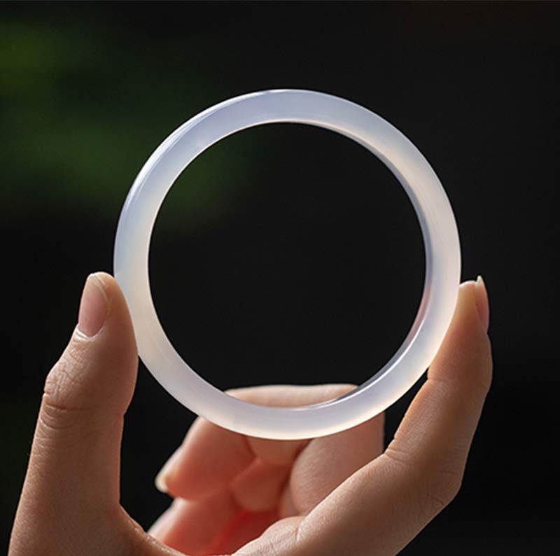 Chalcedon Harmonie Armband Positive Energie Armreif 54mm