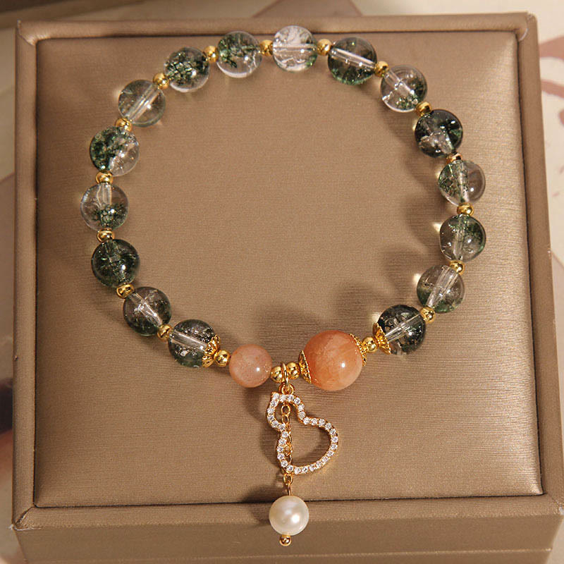 Green Phantom Crystal Confidence Bracelet for Growth