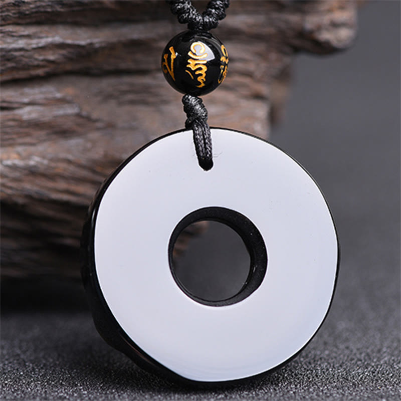 Obsidian Pixiu Pendant Necklace | Wealth & Protection Charm