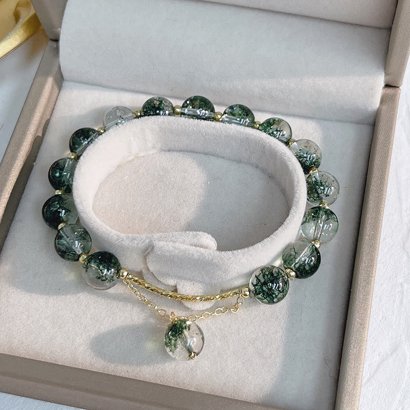 Green Phantom 14K Gold Confidence Charm Bracelet