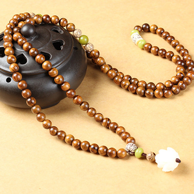 6mm Rosewood Lotus Bracelet for Protection & Calm