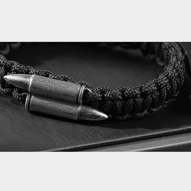 Sterling Silver Braided Rope Spiritual Protection Bracelet