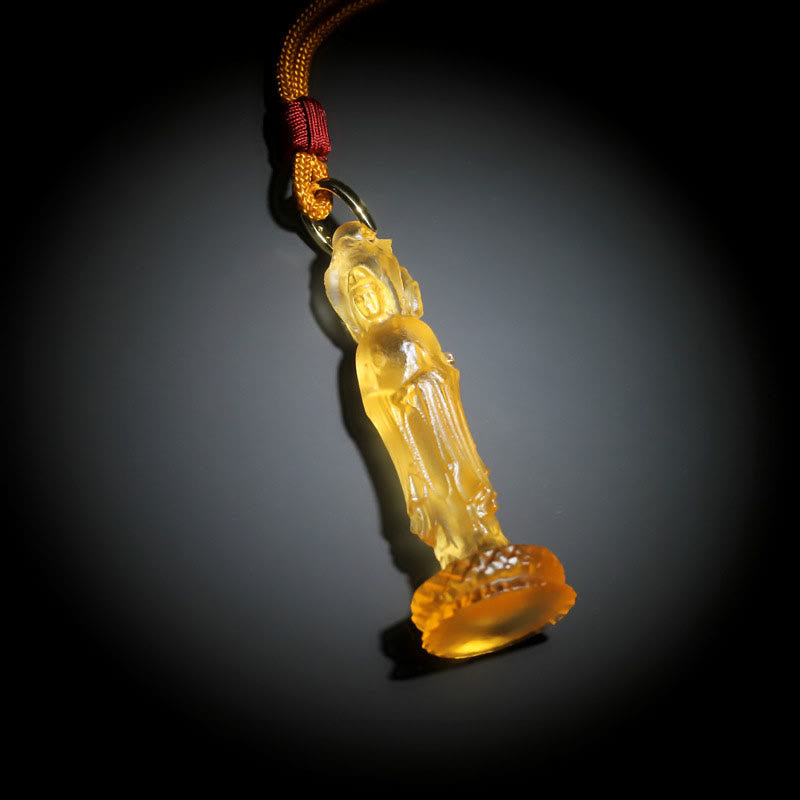 Liuli Avalokitesvara Buddha Necklace | Harmony & Compassion
