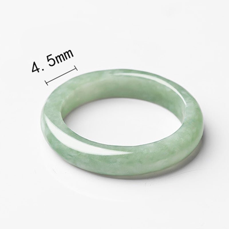 Natürlicher Jade-Ring für Wohlstand und Fülle | Größen 16–21 mm