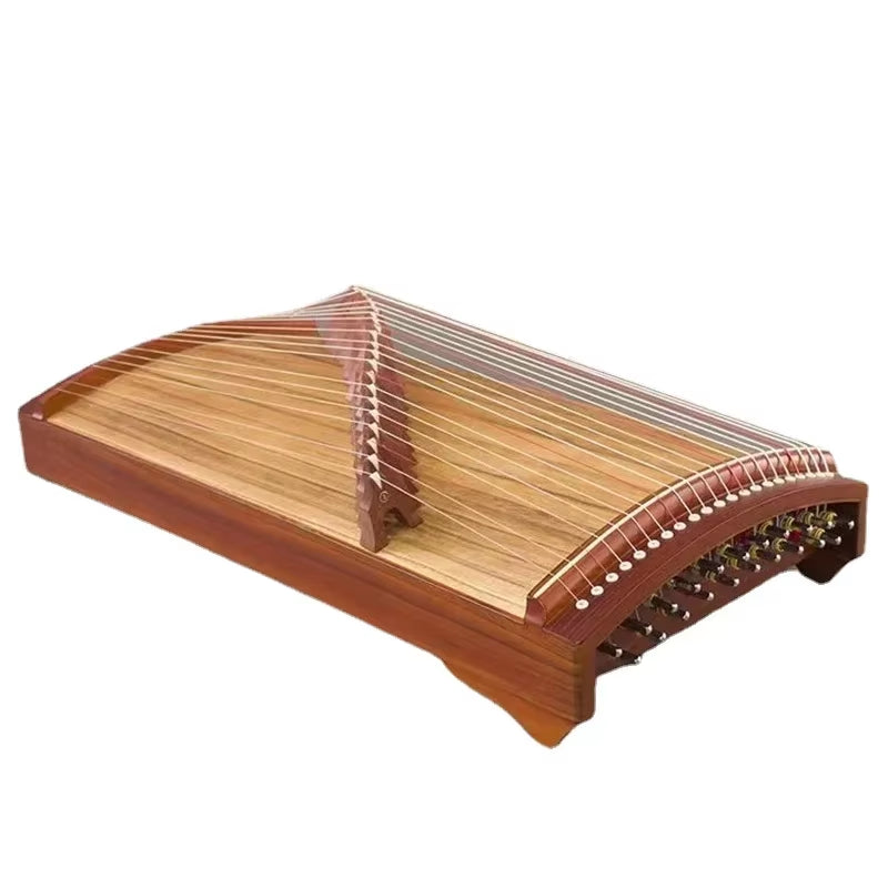 68Cm Portable Mini Guzheng 21 Strings Solid Wood Chinese Zither Beginner Finger Training Device Guzheng with Accessories Gifts