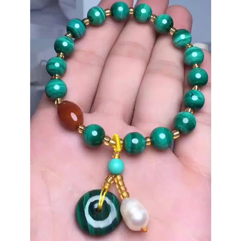 Malachite Red Agate 7mm Protection Bracelet