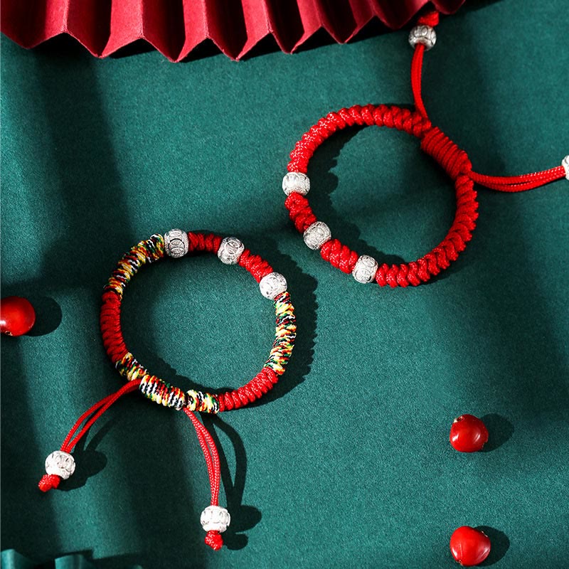 925 Sterling Silver Red String Bracelet Kids | Strength & Protection