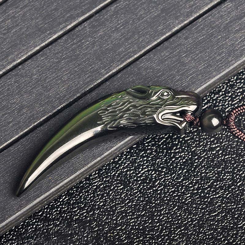 Multi Obsidian Strength Necklace Pendant