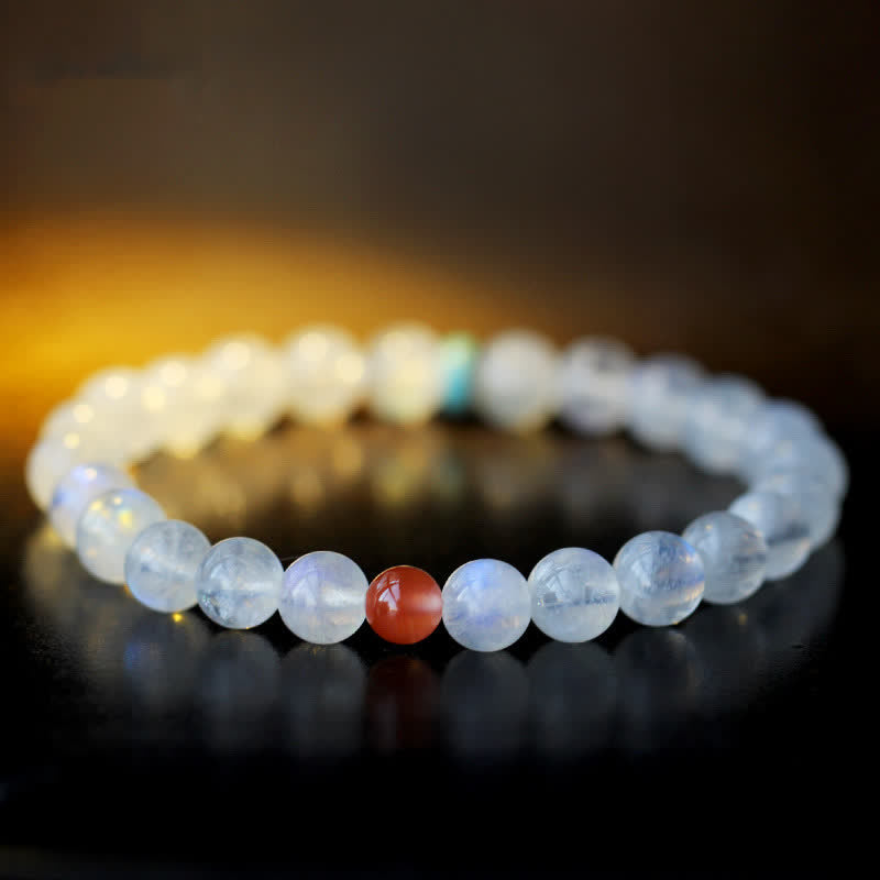 6mm Moonstone Calm Healing Bracelet | Positive Energy