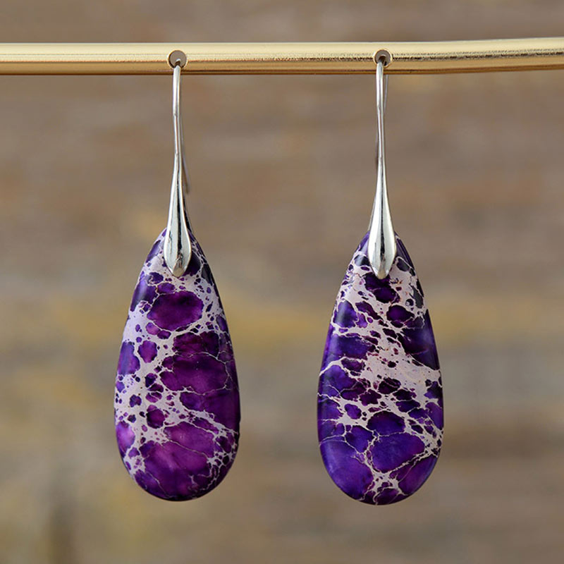 Emperor Stone Spiritual Healing Earrings for Balance