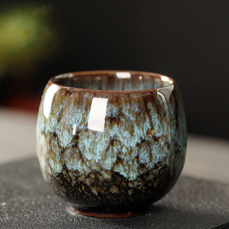 Multicolored Kiln Change Jianzhan Ceramic Tea Cup 110ml