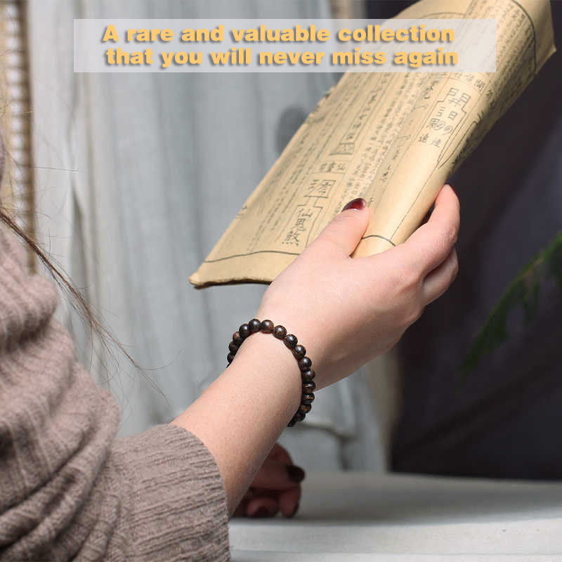 6 mm Adlerholz-Armband mit Friedensstärke für Meditation und Gleichgewicht