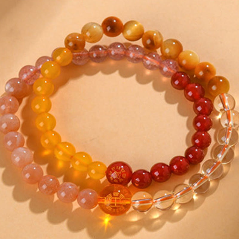 6 mm Fünf-Elemente-Armband für spirituellen Schutz und Harmonie