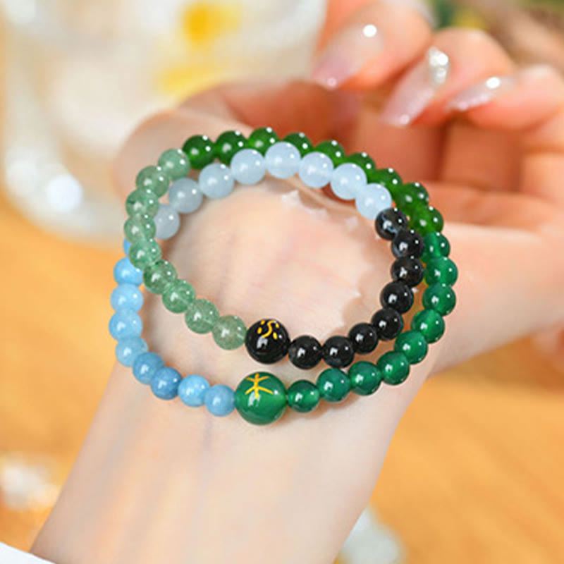 6 mm Fünf-Elemente-Armband für spirituellen Schutz und Harmonie