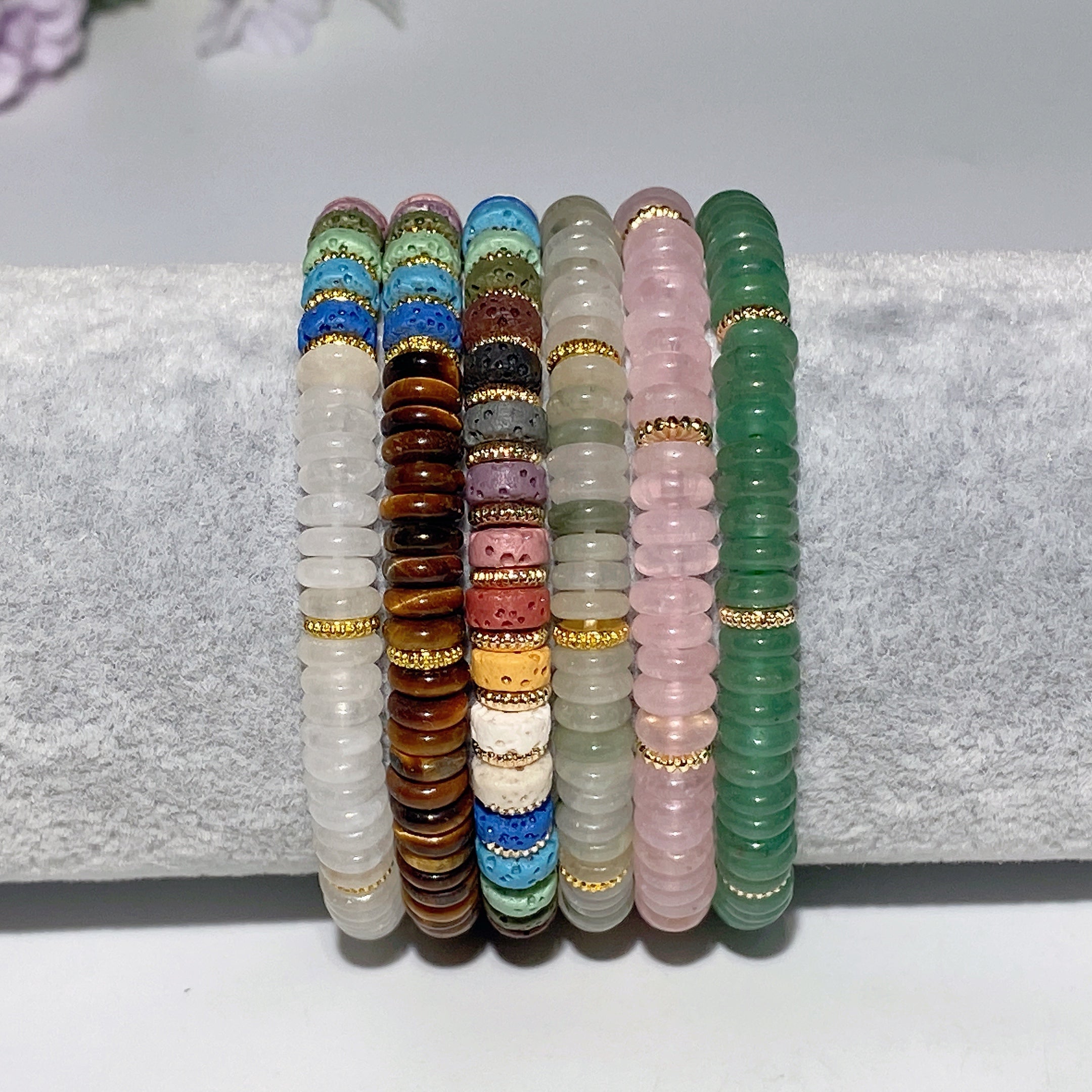 6 mm gemischtes Kristallarmband zur spirituellen Heilung zum Schutz