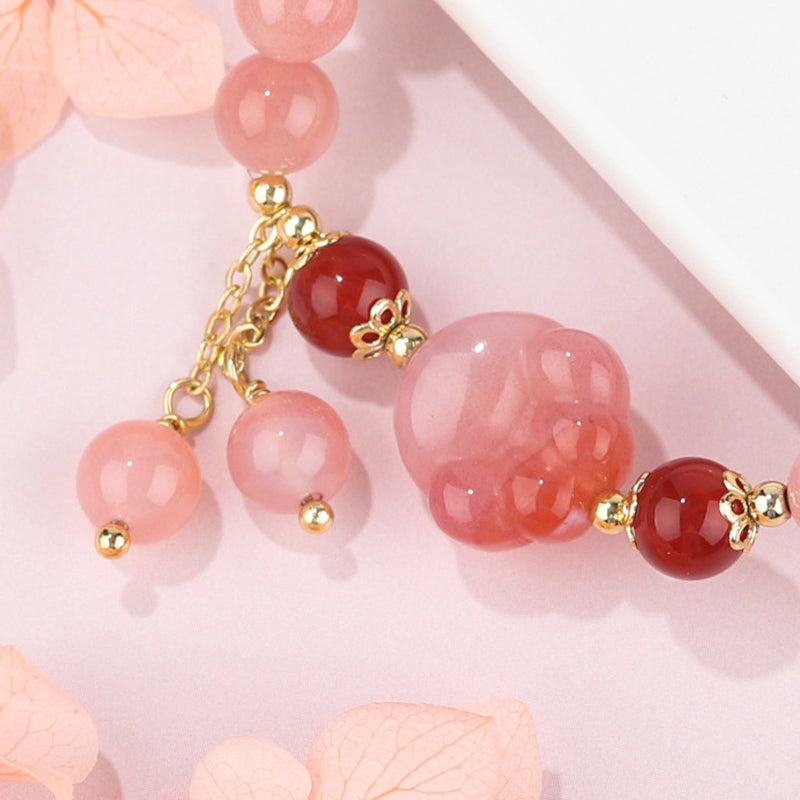 6 mm Yanyuan-Achat-Katzenkrallenpfoten-Positivarmband