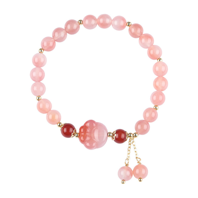 6 mm Yanyuan-Achat-Katzenkrallenpfoten-Positivarmband