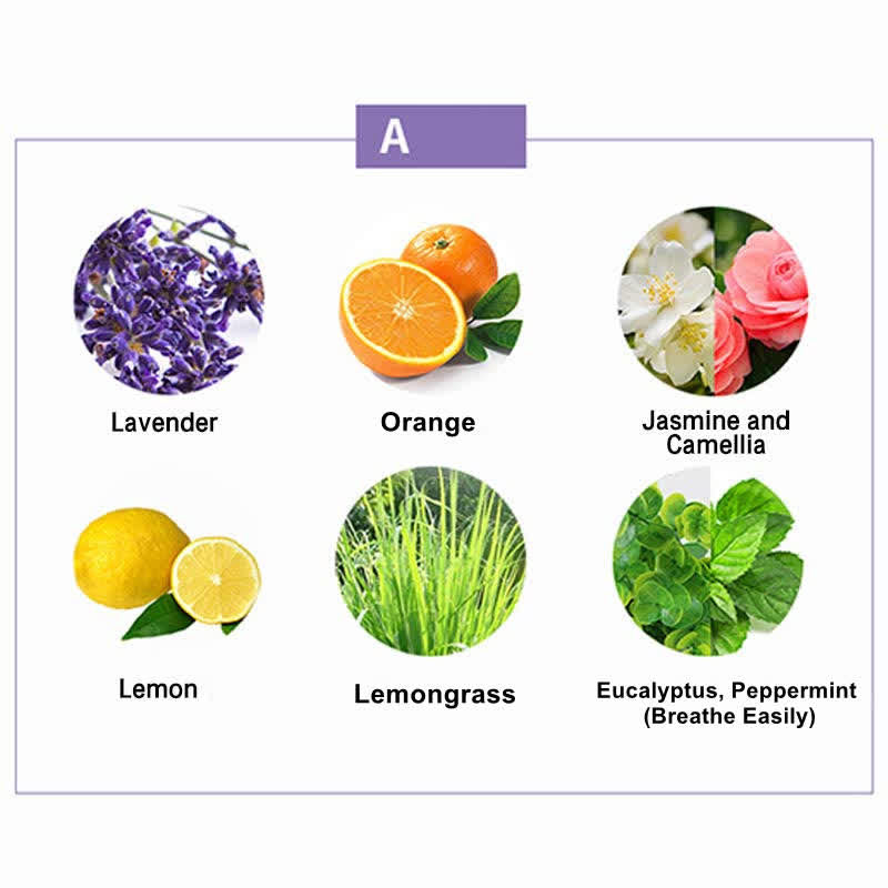 6-teiliges Aromatherapie-Set mit ätherischen Ölen zur Heilung | Heilende Klänge