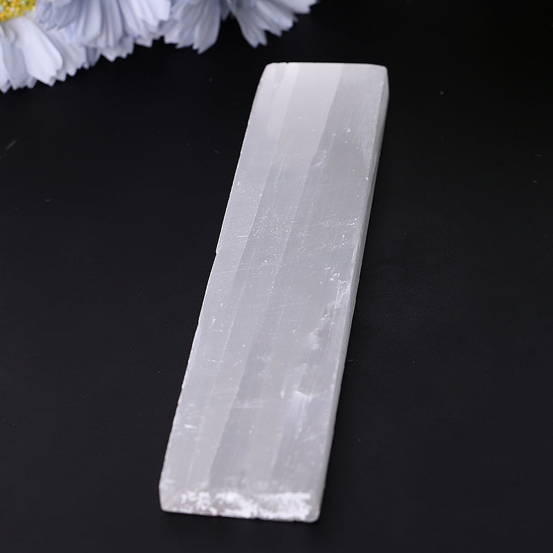 7.5 inch Selenite Chakra Wand for Meditation & Healing