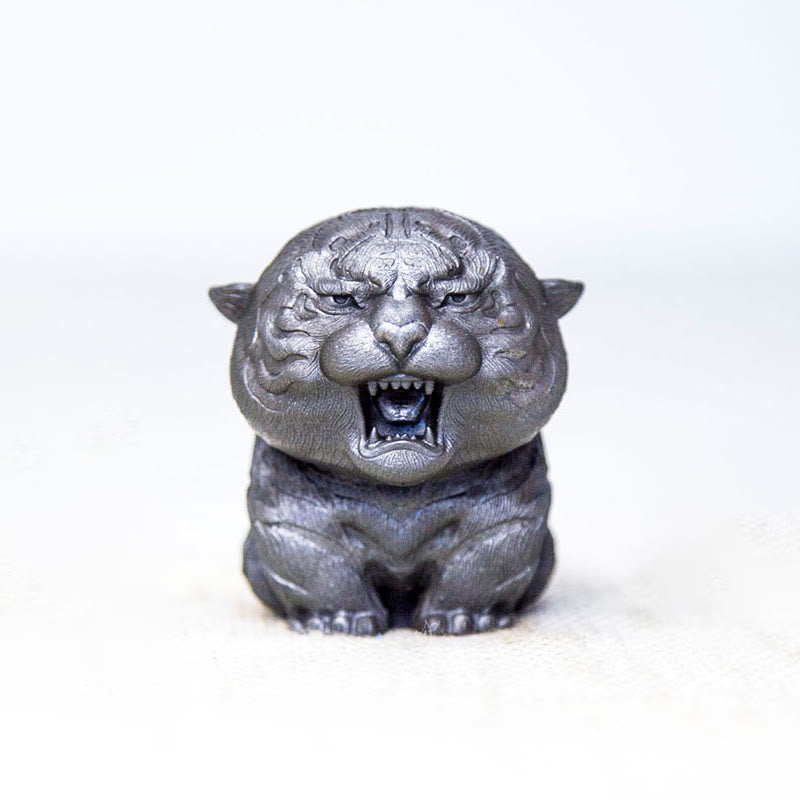 7,5 cm Mini-Statue „Roaring Tiger“ aus Eisenpulverharz