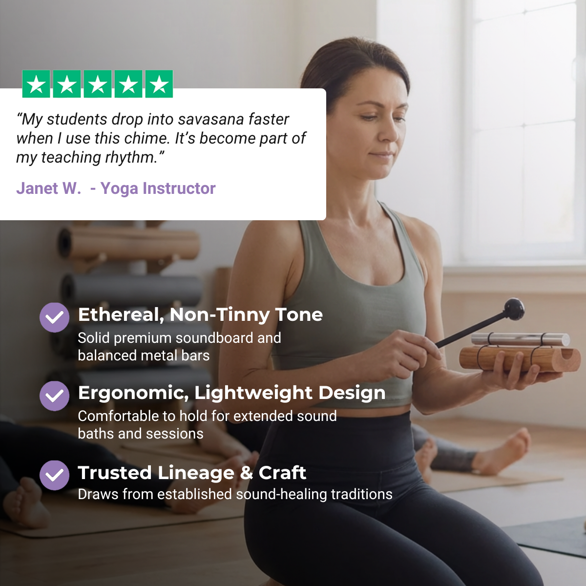 7 Chakra-Bar-Glockenspiel-Set für Meditation und Harmonie