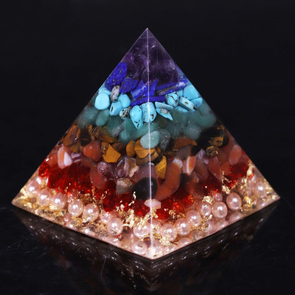 7 Chakra-Heilungs-Orgonitpyramide
